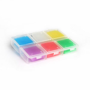 Lot de 30 peintures diamantées en <span class=keywords><strong>argile</strong></span> 6 couleurs, colle <span class=keywords><strong>à</strong></span> pois diamantés, cire avec organisateur, boîte de bricolage, 2x2cm carré - Product Image 1