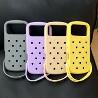 Coques de téléphone 3D DIY pour iPhone 17 16 15 13 14 Pro Max – Dessins animés amusants, silicone souple, trous et breloques compatibles avec tous les modèles