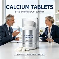 Comprimés de carbonate de calcium, source de calcium de qualité supérieure, complément alimentaire
