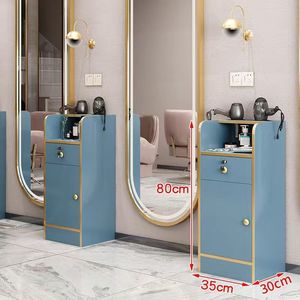 Carrito de Peluquería Moderno de Alta Calidad con Marco Metálico y Soportes para Secador, para Salones de Belleza, Barberías, Gimnasios y Uso Doméstico - Product Image 1