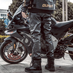 Pantalon de moto en cuir PU de haute qualité unisexe Duhan, nouveau style, vêtements de sport personnalisables, respirant, course à moto - Product Image 1