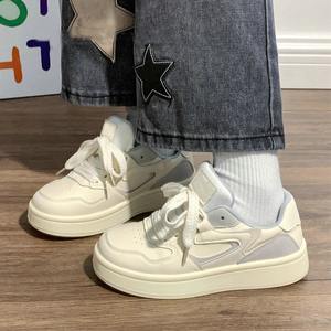 Zapatillas Retro de Mujer con Suela Gruesa Estilo Coreano, Novedad Original, Tendencia Otoño 2026, Cómodas, Versátiles, Casuales, de Microfibra - Product Image 1