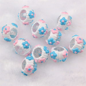 Cuentas de aceite pesado pintadas a mano, cuentas sueltas DIY para bolígrafos con cuentas, cordones para teléfono, adornos para coche, dijes para bolso, lazos para el pelo y manualidades. - Product Image 2