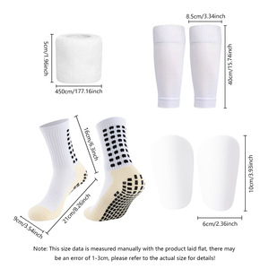 Protège-tibia de football pour adultes Chaussettes de football et <span class=keywords><strong>mini</strong></span> protège-tibia Ensemble de couvre-jambes Protège-tibia Football pour adultes Chaussettes de sport antidérapantes - Product Image 4