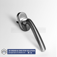 Proyecto de Villa del Reino Unido, ventana de vidrio doble personalizada, ventanas abatibles de aluminio con eficiencia energética, ventana de inclinación y giro para casa
