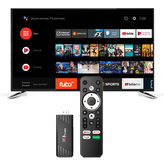 Tripsky ATV Android 13 TV Stick Dual Wifi Quad Core 8K 3D BT5.0 2GB DDR4 Smart Android TV Stick Atv Stick