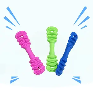 Pet Accessories Rubber Nylon Plastic TPR Durable Interactive Puppy Bone Shape Dog Toys Chew for Dogs