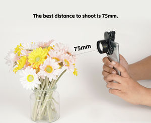 Kit de Lentes 3 en 1 <span class=keywords><strong>Pro</strong></span> HD para Teléfono - Gran Angular, Macro + Ojo de Pez con Luz LED para Smartphones iPhone y Android - Lentes de Cámara GiAi 4K - Product Image 6