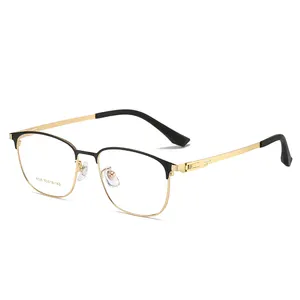 FANXUN 6126 Optical Metal Glasses Hot Selling Non-Magnetic Titanium Screw-Free Hinge Ultra-Light For Men Women Myopia