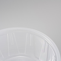 Contenant alimentaire rond en plastique PP à usage unique, bol transparent micro-ondable pour régime alimentaire, déjeuner, stockage de fruits, pique-nique en plein air