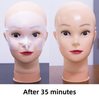 Masque facial en hydrogel cosmétique, feuille sèche, nouveau, blanc à transparent, taille personnalisée, certifié OEKO-TEX