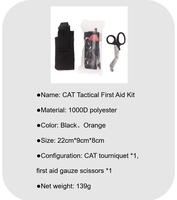 Trousse de premiers secours portable pour l'extérieur, poignée D-Grip, tactique, étanche IPX-6, haute qualité, garantie 1 an, matériau en nylon