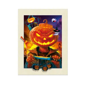 Halloween kürbis Laterne lentikular 5d-Bilddruck für Heimdekoration