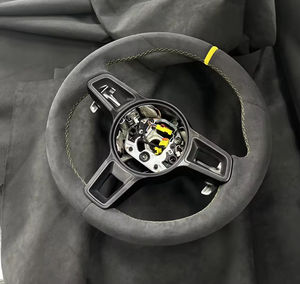 Volante de Gamuza Compatible con Porsche, Sin Levas ni Botones, para Panamera, Cayenne, <span class=keywords><strong>Macan</strong></span>, 718, 911, 918, 997, 991, Boxster, Cayman - Product Image 3