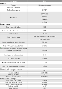Recherche de distributeur en Afrique : Fabricant de pompes à béton sur camion avec 15 ans d'expérience, pompe à béton montée sur camion de 56 m en promotion - Product Image 6
