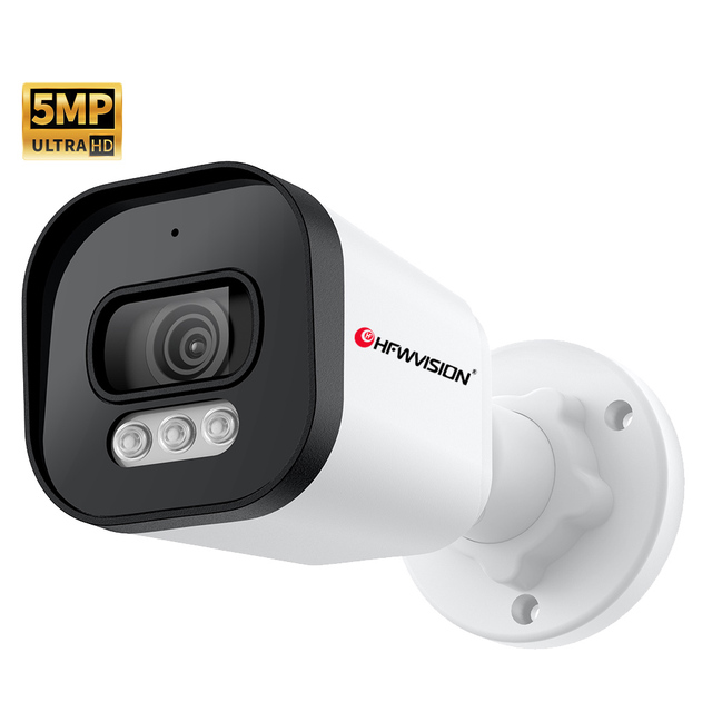 Smart AI Capture Anti-intrusion Alarm Home Camera with Night Vision Customize PoE Wired Network Waterproof Bullet 5MP IP Camera