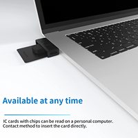 Lecteur de carte à puce USB haute vitesse pour adaptateur de carte ID IC EMV CAC