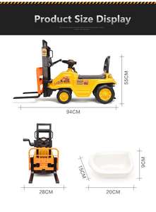 <span class=keywords><strong>3</strong></span>合1塑料滑动卡车儿童乘坐带厕所的玩具车 - Product Image 5