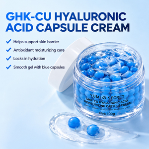 <span class=keywords><strong>Crema</strong></span> <span class=keywords><strong>Viso</strong></span> in Capsule con Peptidi di Rame GHK-Cu, Etichetta Privata OEM, Anti-Età, Rassodante e Idratante per Pelle Matura, 100ml - Product Image 2