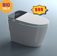 Gran oferta, nuevo estilo, WC para el hogar, artículos sanitarios, cuenco de cerámica, sensor abierto automático, baño de descarga, inodoro inteligente de cierre automático