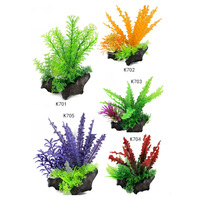 Décoration de Plante Artificielle pour Aquarium, Branche de Plante de Simulation et Plante Aquatique en Plastique, Ornement pour Aquarium pour l'Aquascaping