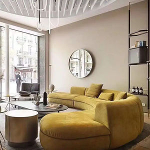 تصميم أثاث منزلي حديث سحابة مستديرة بيضاء أريكة منحنية مقطعية لغرفة المعيشة أو شقة للمدارس ومراكز التسوق - Product Image 6