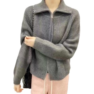 Outono Inverno Preguiçoso Gola Alta Espessado Malha <span class=keywords><strong>Cardigan</strong></span> Mulheres s Estilo Coreano - Product Image 5