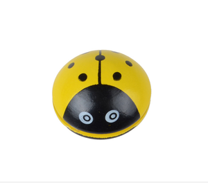 Jouet pour enfants en bois écologique en forme de tambour, avec logo personnalisé en usine, abeille colorée mignonne, promotionnel - Product Image 6