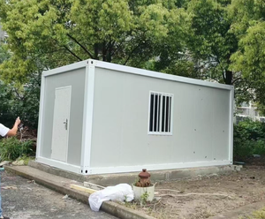 Moderno 40ft Flat Pack portatile in acciaio cabina contenitore di spedizione casa per magazzino esterno officina camera da letto edificio per uffici - Product Image 2