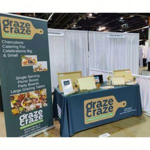 Wholesale Stretch Spandex Tablecloth Weddings Parties Business Events Custom Printed Logo Trade Show Advertising - Product Image 5