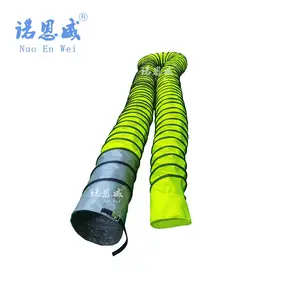 100mm-600mm Durable polyurethane Heated Resistant PCA flexible air conditioning pvc ducts