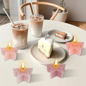 キャンドルキャンドルキャンドルグラデーションピンクローズ花びら香り付きティーライトキャンドル12パック - Product Image 5
