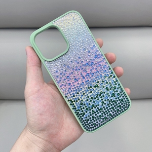 Bling Bling kim cương Gradient hai lớp khó khăn TPU Matte da cảm thấy giải nén kem keo điện thoại di động trường hợp - Product Image 4