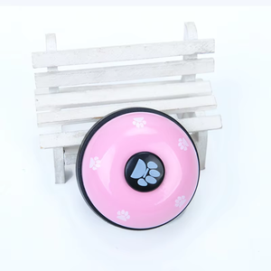 Campana de puerta de entrenador de perros de Metal y goma pequeña, anillo de muestra gratis, juguetes para gatos para suministros de entrenamiento de mascotas - Product Image 5