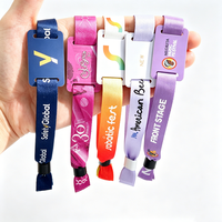 Braccialetti RFID NFC Tessuti Personalizzati OEM ODM con Logo NTAG215 per Eventi, Festival Musicali, Concerti, Carnevale, Spettacoli dal Vivo