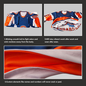 Hoge Kwaliteit Custom V-Hals Ijshockey Uniformen College Jersey Top Shirts Sportkleding Sets - Product Image 5