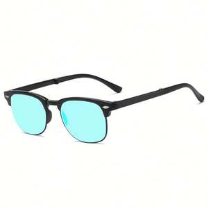 Lunettes de vue unisexes personnalisées avec logo, rouge et vert, pour correction de la Daltonisme, monture pliable, lunettes de soleil pour daltoniens rouge-vert avec étui - Product Image 4