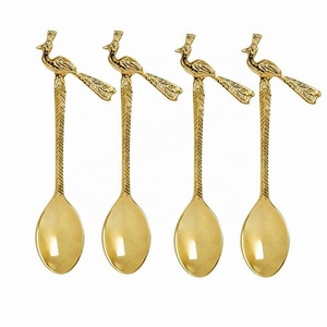 Tùy Chỉnh Thanh Lịch Bow Tie Thiết Kế Xử Lý Vàng Sa Mạc Muỗng Cái Nhìn Mới Nhất Trong Phong Cách Mới Trong Kim Loại Handmade Dao Kéo Muỗng Và Nĩa - Product Image 6