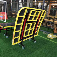 Table de football pliable et imperméable avec roues, table de tennis de table avec fonctionnalités portables