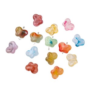Perles acryliques papillon petites et brillantes pour bijoux DIY, chaînes de téléphone et accessoires de bracelet - Product Image 5