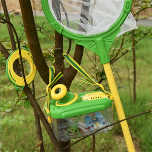 Ngoài trời 4 cái Explorer Bug Bộ sưu tập kính lúp bướm Net Critter trường hợp Bug quan sát container trẻ em Bug Catcher Kit - Product Image 3