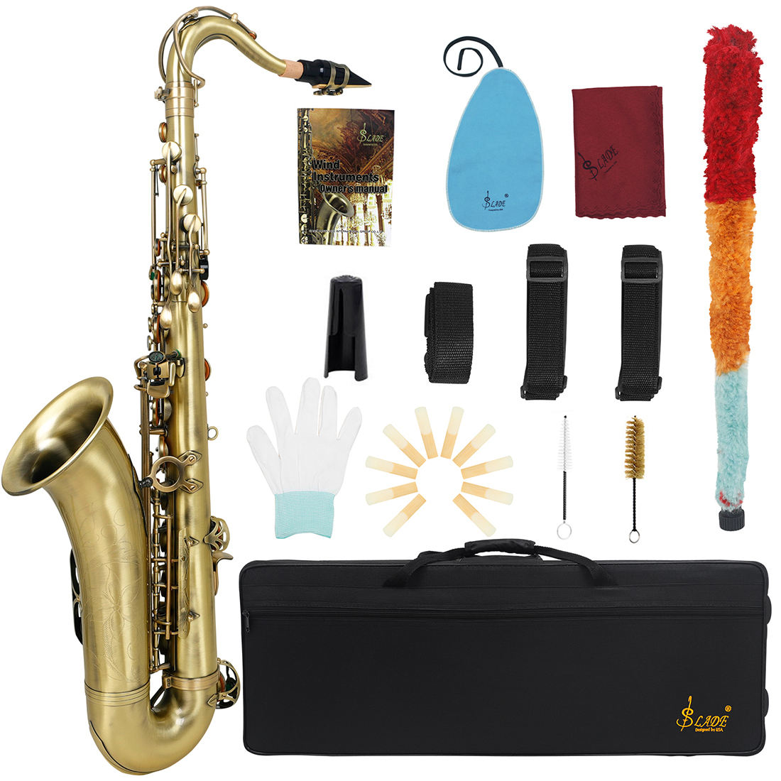 Slade Bb Tenor Saxophone With Abalone Shell Buttons, Odm