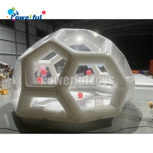 Chambre d'hôtel gonflable de luxe de tente de pavillon de <span class=keywords><strong>bulle</strong></span> pour le dôme d'igloo de structure de football du camping 3 <span class=keywords><strong>4</strong></span> 5m de jardin - Product Image 2
