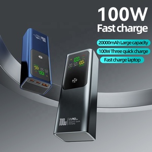 Cargador rápido de 100W, Banco de energía para computadora portátil, cargador portátil de 20000Mah para <span class=keywords><strong>iPhone</strong></span> 16, Samsung S24, Macbook, Dell, portátil, <span class=keywords><strong>Powerbank</strong></span> - Product Image 3