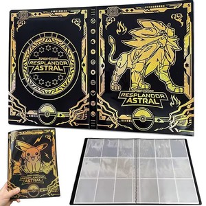 Portable <span class=keywords><strong>Pikachu</strong></span> Pokemoned Carte <span class=keywords><strong>Album</strong></span> 432 Fente Brillant Feuille D'or Classeur De Cartes À Collectionner Stockage Durable pour TCG - Product Image 2
