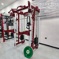 Câble Crossover Smith Machine Câble Crossover réglable Pec Fly Lat Down Gym Equipment Multi Functional Smith Machine