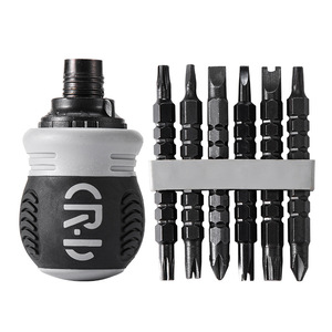 Luwei Tools Ratchet <b>Screwdriver</b> <b>Set</b> 12 In 1 Multifunctional Household <b>Phillips</b> Flathead Magnetic Bits With Rust Proof Coating - Product Image 1