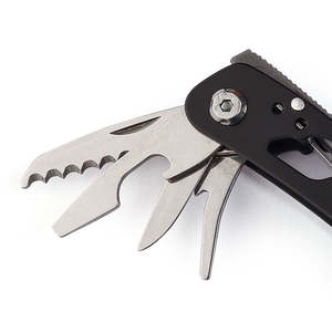 Stainless Steel <b>Mini</b> Multi-Functional <b>Pliers</b> with Keychain Portable Outdoor Folding Multi-Tool Serrated Knife OEM Customizable - Product Image 5