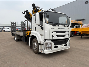 1. Grúa gigante Suzuki 4x2, grúa de camión con pluma plegable de 16 toneladas, grúa de camión de plataforma plana, multipropósito, puede transportar excavadoras. - Product Image 3