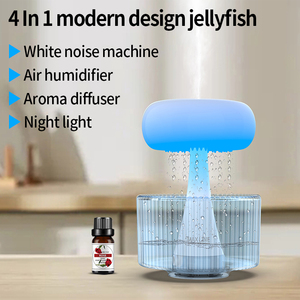 Ayuda de meditación <span class=keywords><strong>Yoga</strong></span> dormir ruido blanco madera humidificador USB humidistato eléctrico colorido LED noche luz humidificador de aire - Product Image 4
